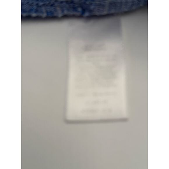 Talbots Size 12 Linen Blend Shorts Drawstring Waist Blue Casual Coastal Preppy - Picture 7 of 8